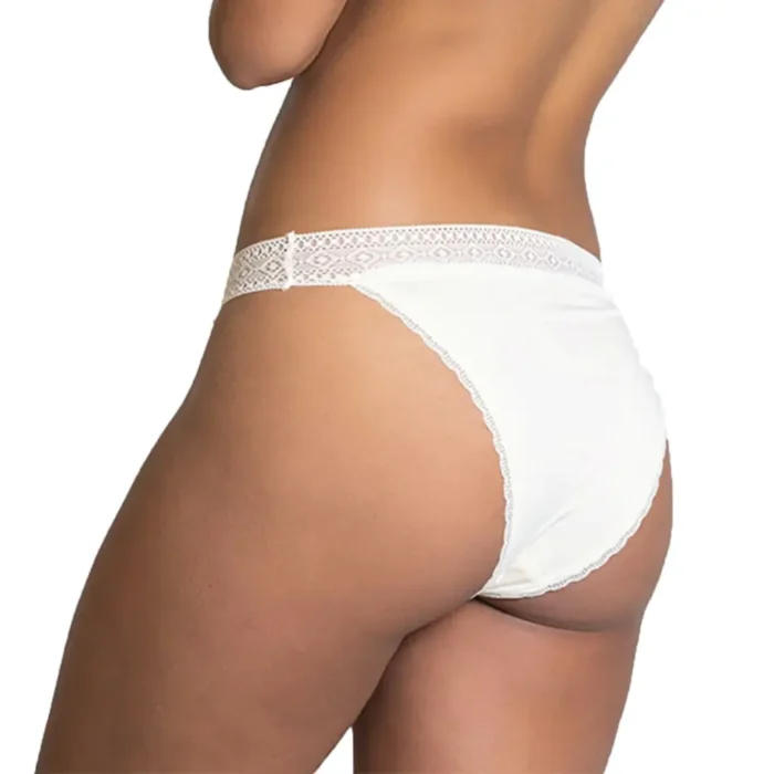 Bliss White Thong – Low-Rise Lycra Elegance