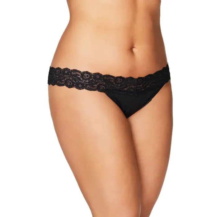 Vixense Women Thong Black Panty