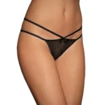 Women Thongs Panty Black