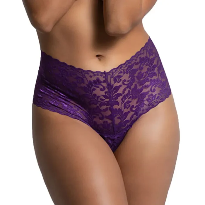 Purple UltraSoft Fancy Women's Thong Panty – Sensual Lycra Comfort