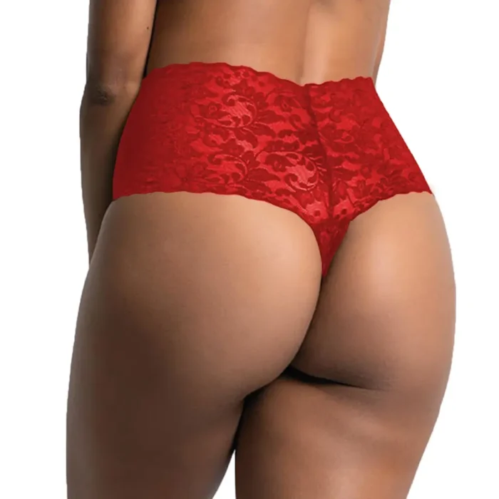 Red UltraSoft Fancy Women's Thong Panty – Sensual Lycra Comfort
