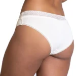 Vixense Luxe Lace Mid-Waist Hipster – White