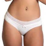 Vixense Luxe Lace Mid-Waist Hipster – White