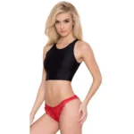 Vixense Pearl Kiss Bikini Panty – Scarlet Red