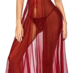 Vixense Lace Babydoll Nightgown - Red