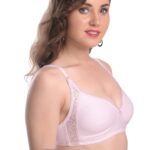 Vixense Cotton Blend for Women’s Daily use, Full Coverage Bra for Regular wear, Non Padded, Non Wired Everyday Bra Seamless Cup - Multicolour