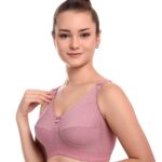 Vixense Women's Cotton Bra C Cup Plus Size Non- Padded Wire Free Full Coverage for Heavy Bust Ladies Daily Use