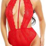 Vixense Honeymoon Babydoll Dress for Women - Red